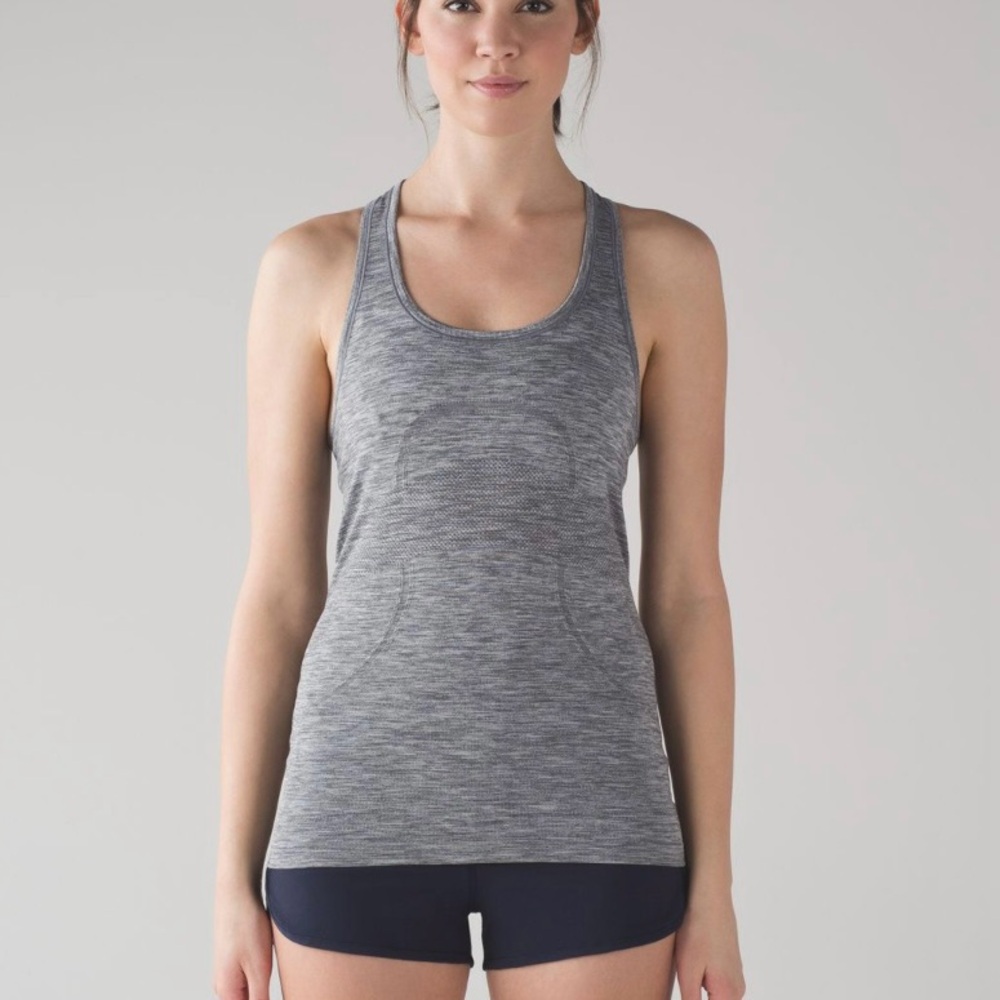 Lululemon Swiftly Tech Racerback Tank Top in Slate Gray – Size 4